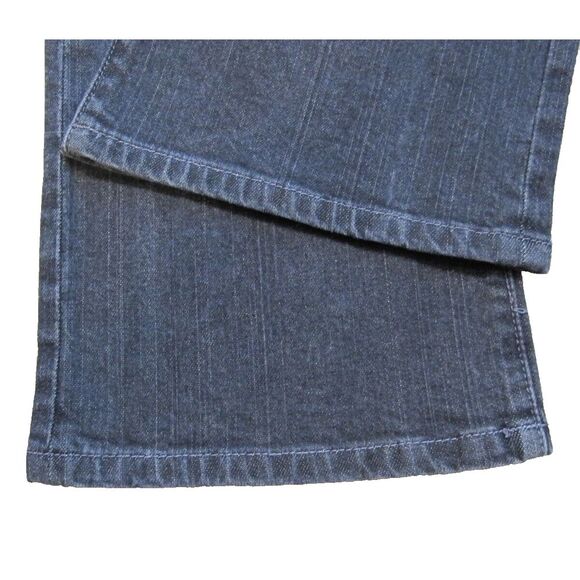Chico's Platinum Marquis Black Denim Cotton Stretch Boot Cut Jeans Women's Sz 1 - Picture 9 of 9